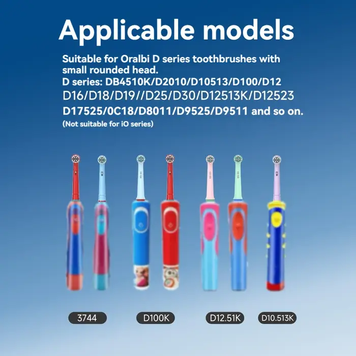 Têtes de brosse à dents électrique de remplacement pour enfants, 4/8 pièces, adaptées aux étapes Ora
