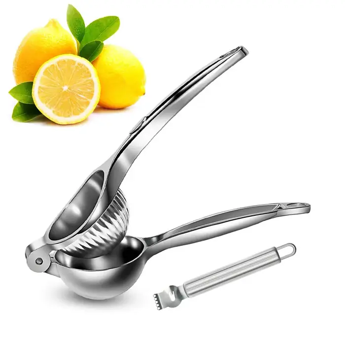 LMETJMA presse-citron manuel 304 acier inoxydable citron presse-agrumes presse-agrumes avec Zester O