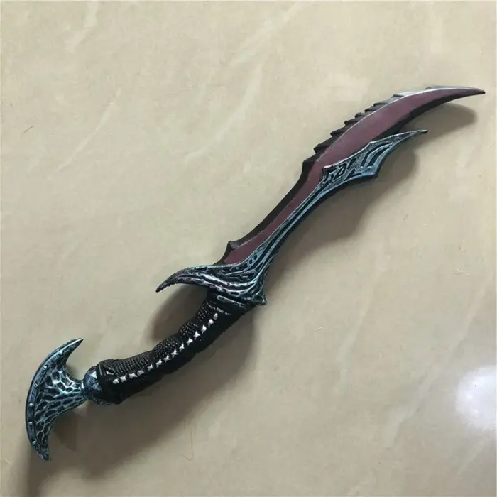 Couteau de démon Daedric de 50 cm pour jeu de rôle RPG, réplique 1:1 en mousse PU, accessoire de cos