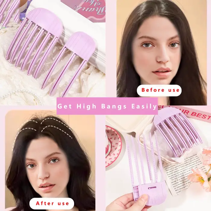Épingle à cheveux moelleuse rouleau à cheveux friser frange Clips racines de cheveux volumisant pinc