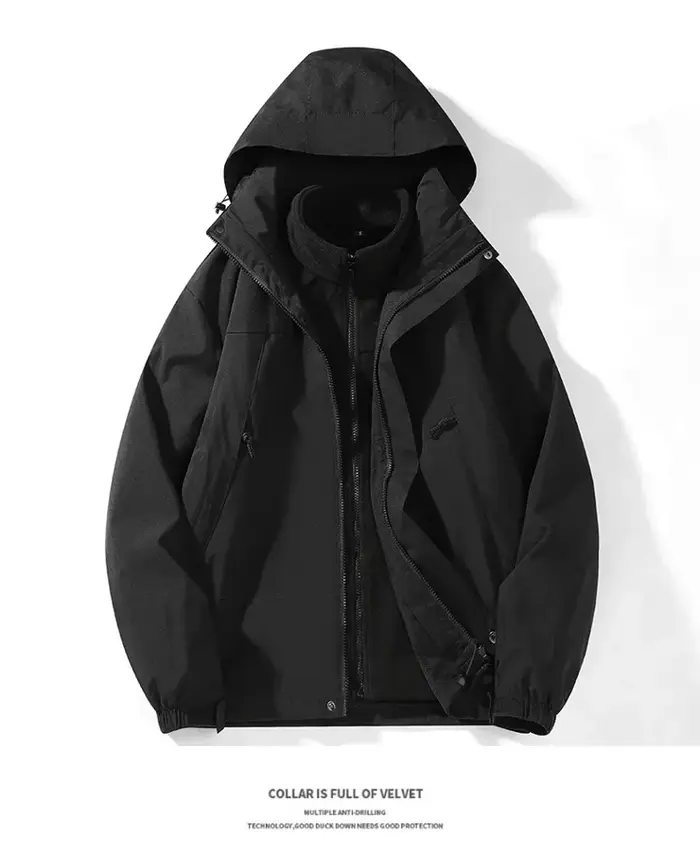 Veste d'extérieur coupe-vent, imperméable, chaude, respirante, résistante à l'usure, pour automne et