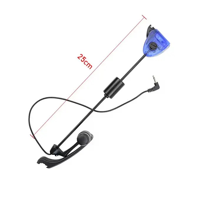 Swinger de pêche pour alarme de touche Lumineux LED 4pcs Balanciers tige dure dans étui protection B