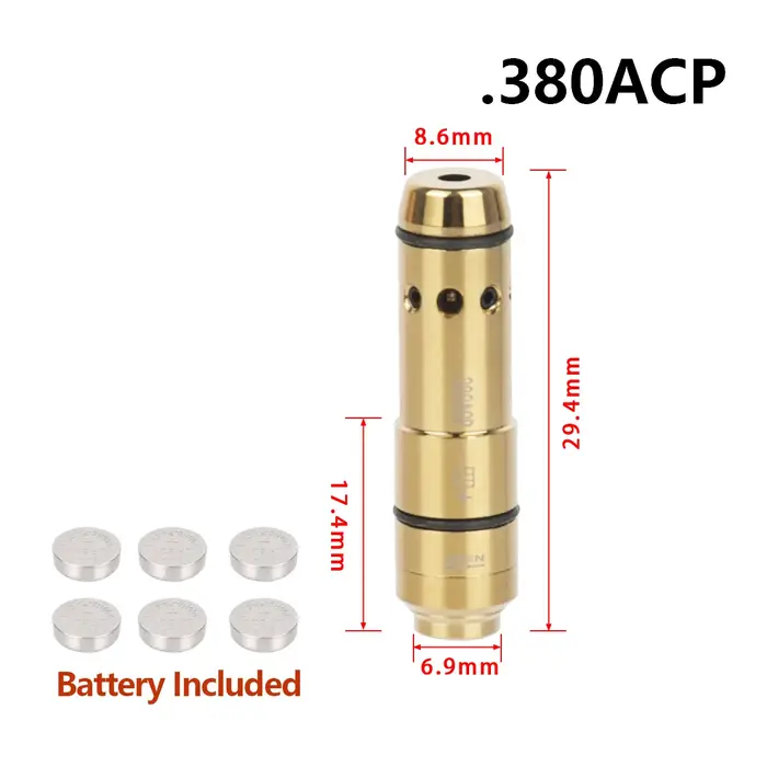 Cartouche d'entraînement laser tactique pour tir à sec, point rouge, laser de calibre pour la compét