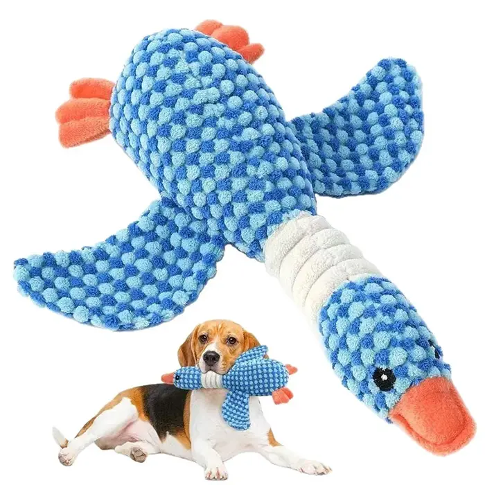Jouets en peluche canard drôle pour chien