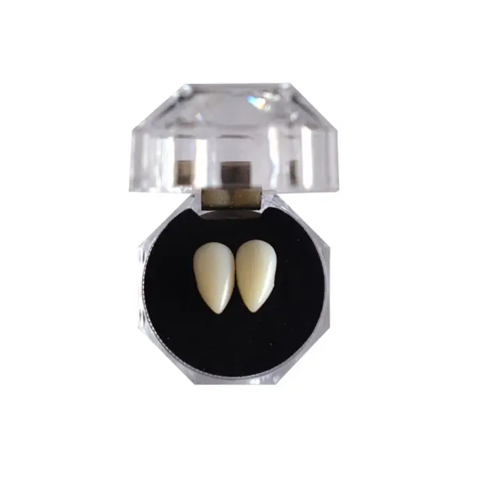 1 paire de dents de Vampire, crocs, accessoires de prothèses dentaires, accessoires de Costume d'hal