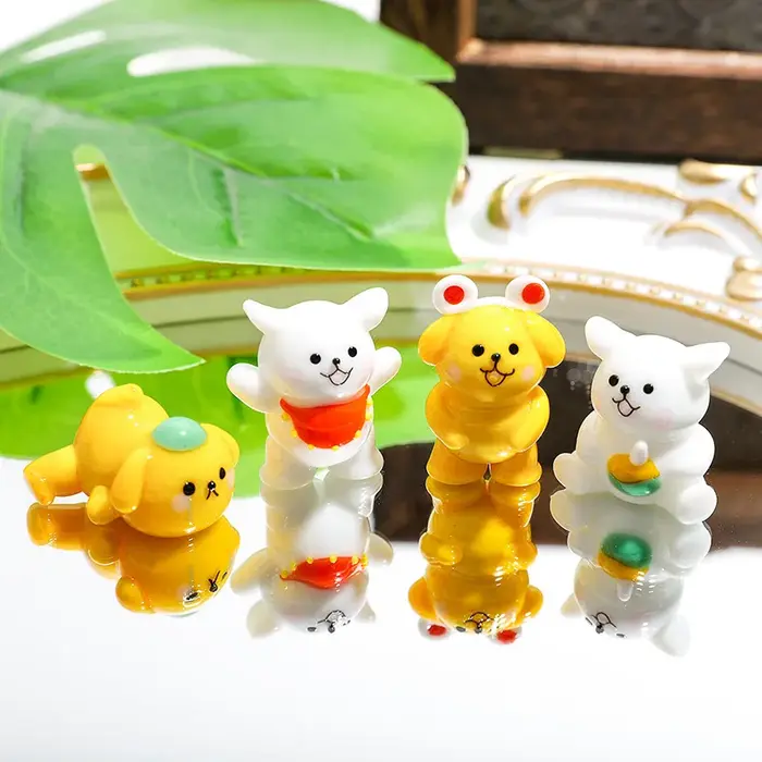 Miniatures Mignonnes en Verre : Ornement Chien Créatif