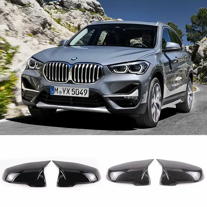 Couvercle de miroir en Fiber de carbone noir, 2 pièces, pour BMW X1 F48 X2 F39 Z4 G29 2 GT F45 F46 1