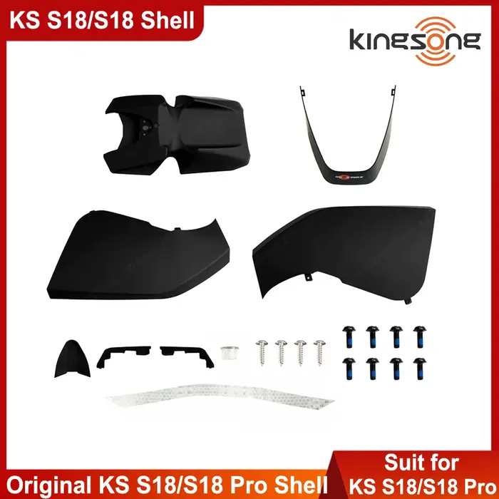 Kit de coque de protection en plastique noir et blanc pour KingSong S18/S18 Pro/S18 Pro+ – Pièce de 