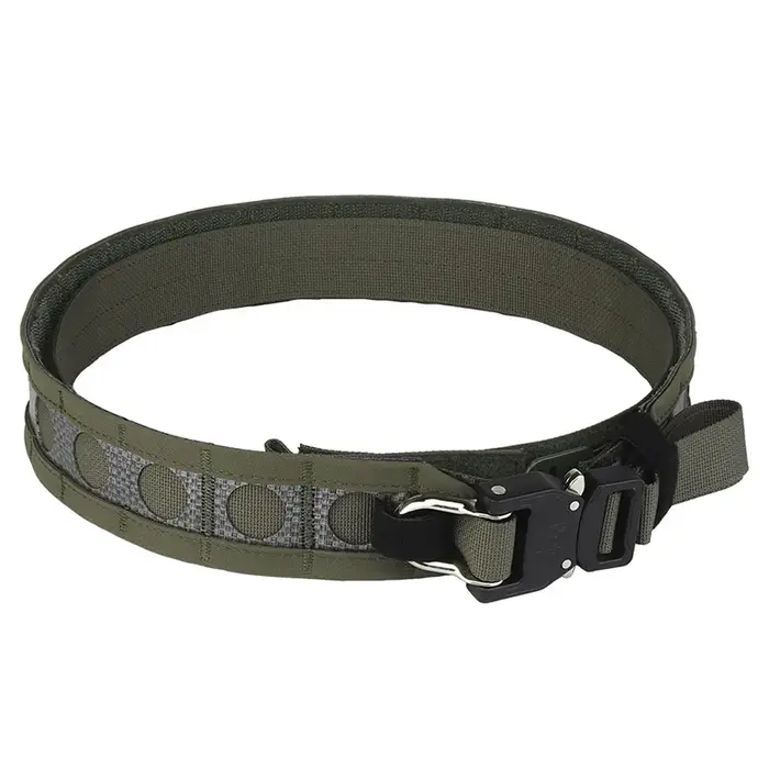 Ceinture Bison à 2 couches, légère, profil bas, ceinture MOLLE avec boucle en alliage à dégagement r