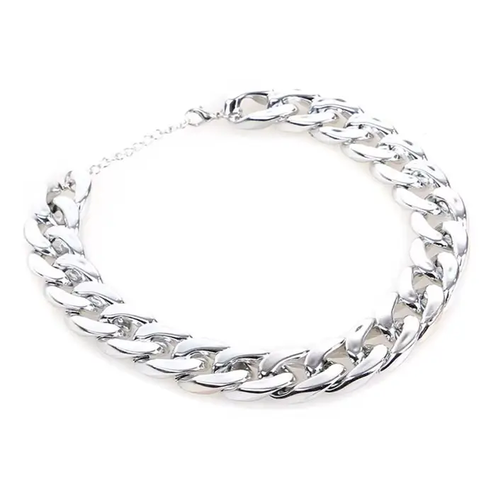 Collier chaîne pour chien pour petits et moyens chiens, Pitbull Beagle bouledogue, plaqué argent/or,