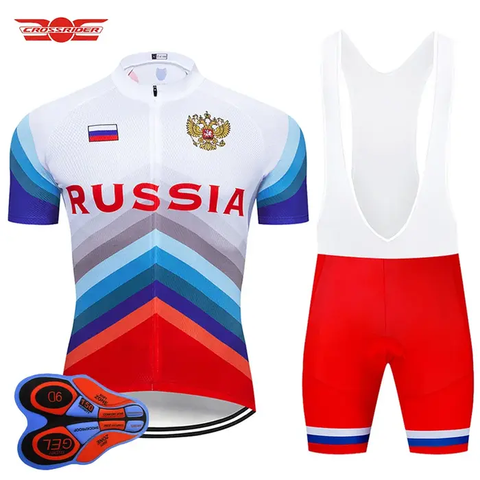 Maillot de cyclisme de l'équipe russe pour homme, vêtements de VTT, ensemble court, vêtements de vélo, vêtements de vélo, 2025