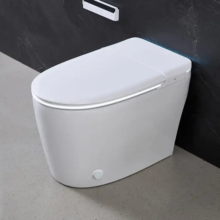 WC intelligent Airow MWD avec chasse d'eau par siphon, réservoir, siège chauffant, automatique, mono