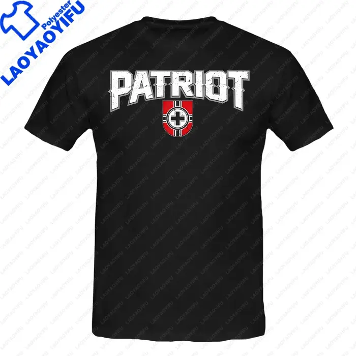 Hommes vêtements empire allemand bataille drapeau Patriot t-shirt créatif rétro t-shirt été mâle XS-