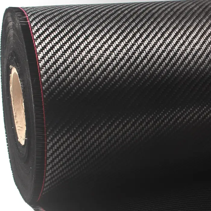 Tissu tissé en Fiber de carbone 100% sergé, 3K, 200g, 31cm de largeur, pour voiture