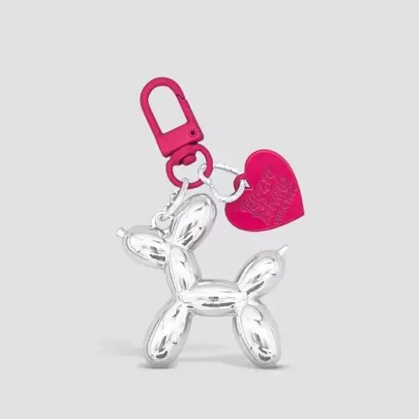 Jelly mignon gelée ballon chien porte-clés pendentif dessin animé chien chaîne porte-clés-belle acce