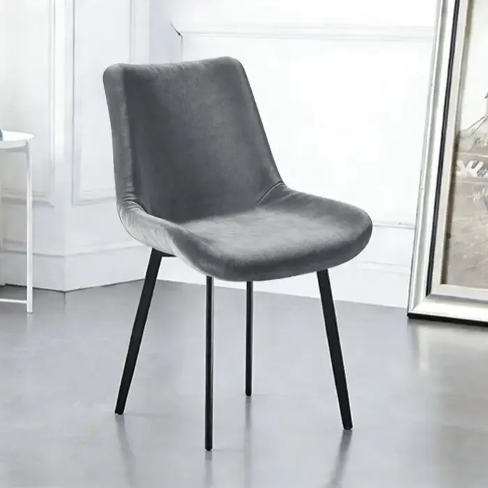 Housses de chaise en velours modernes pour salon unisexe adultes couleurs variées pour chaises à dos court et incurvé décoration de fête et occasions spéciales