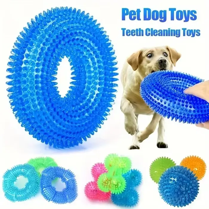 Boule Sonore en Plastique Robuste pour Chiens, Jouet Masticable Apaisant Multicolore pour Animaux de Compagnie Occasions Spéciales