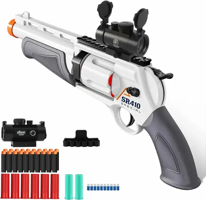 Modèle de revolver rétro classique