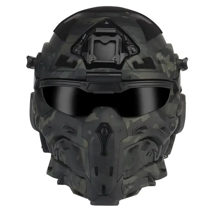 Casque tactique d'assaut W-Ronin et masque tactique, conception modulaire, casque intégré, ventilate