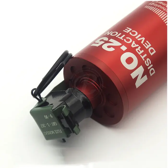 Jouet modèle de grenade rouge, édition spéciale en métal, sans fonction, n ° 25, 1:1