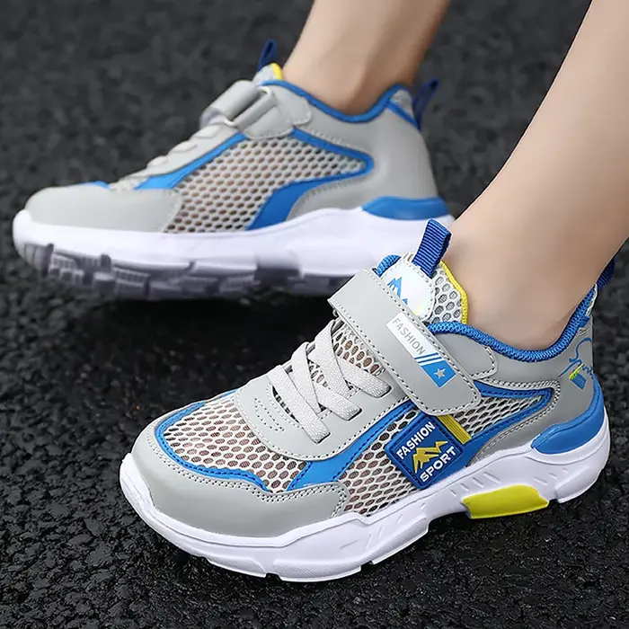 Chaussures pour enfants à filet unique, baskets d'été respirantes, Surface antidérapante, décontract