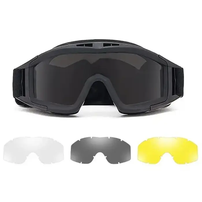 Lunettes tactiques anti-explosion et anti-impact pour chasse - Protection CS, airsoft, paintball et randonnée