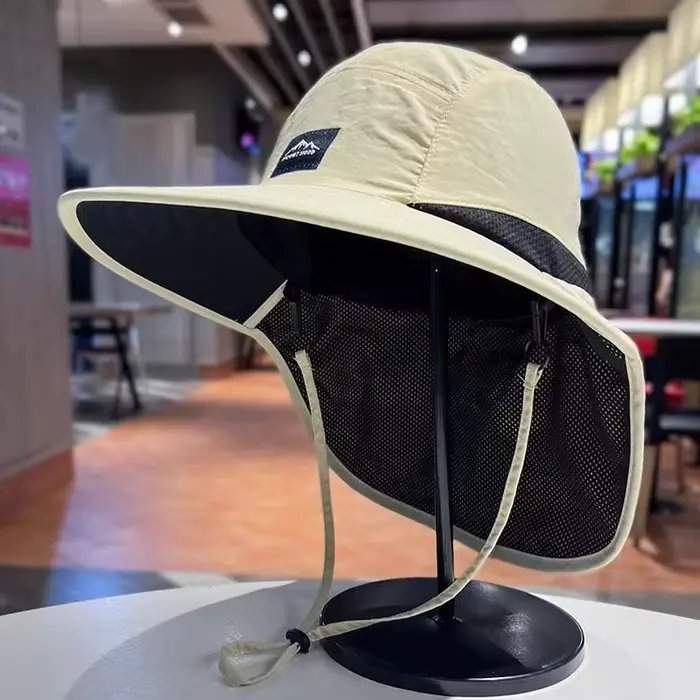 Casquette Panama unisexe large bord imperméable séchage rapide visière extérieure chapeau de soleil protection uv toutes saisonsextérieuractivitésjournéesensoleillées