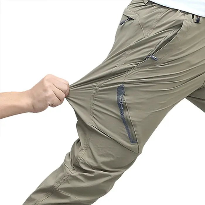 Pantalon élastique 4 côtés séchage rapide randonnée montagne homme femme été chasse léger