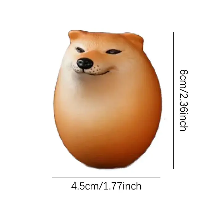 Décorations Chien & Œuf Créatives Shiba Inu – Décoration de Bureau Réaliste en Forme d'Œuf pour la M