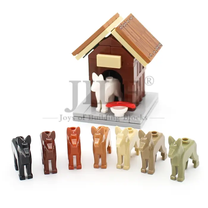 Blocs de construction MOC pour chien compatibles Lego pour stimulation intellectuelle et manuelle pour chiots et chiens adultes occasions quotidiennes et cadeaux pour animaux de compagnie