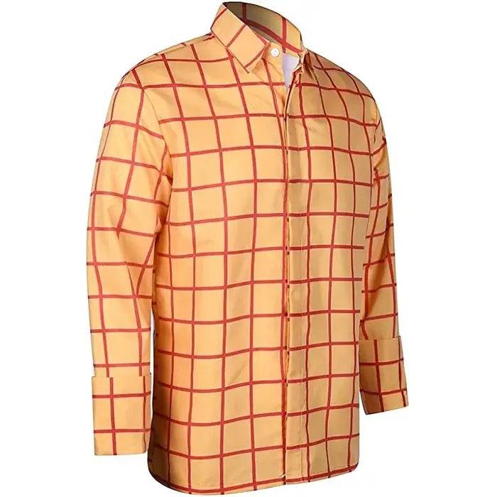 Chemise à manches longues pour hommes, couleur à carreaux décontractée, chemise à revers imprimée en