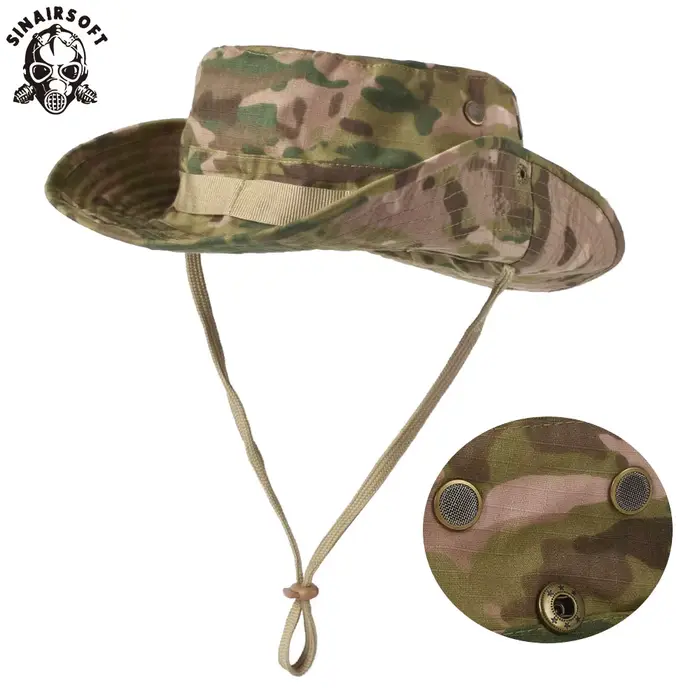 Casquette tactique camouflage SINAIRSOFT boonie bucket cap pêche randonnée chasse sport