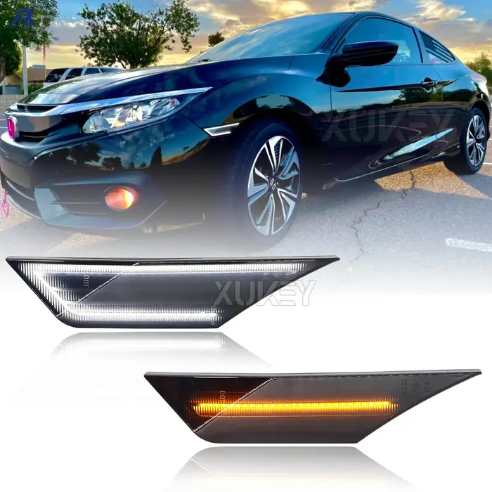 Clignotant Latéral Ambre Blanc DRL pour Honda Civic, 10e, Isabel, Sedan, URA, Répéteur, Indicateur, 