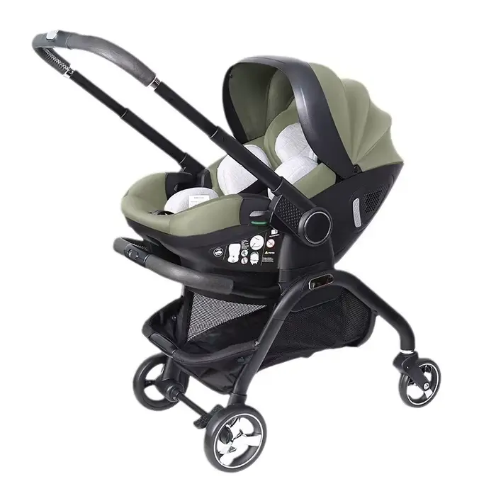 Nouveau bébé poussette 3in1 nouveau-né Portable enfant siège de voiture de luxe bébé poussette multi