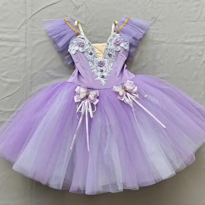 Jupe de ballet pour enfants, jupe de danse pour filles, programme de danse sur campus, costume de da