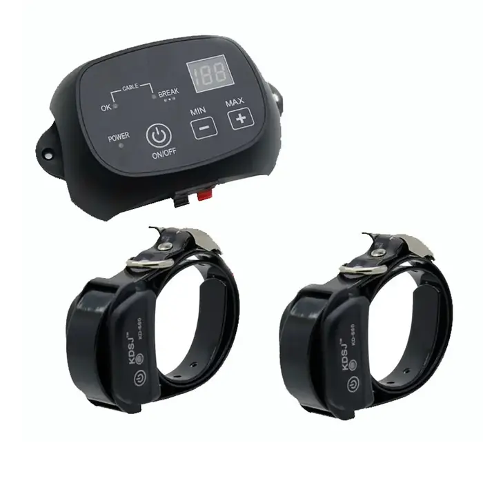 Pour 2 chiens clôture électrique statique complète pour chien pour clôture creusée