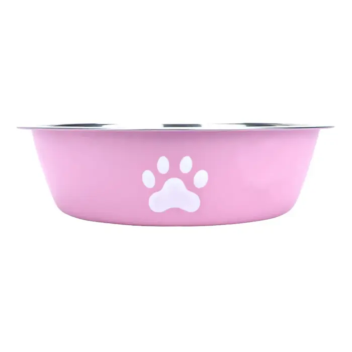 Bol pour chien en acier inoxydable de grande capacité, antidérapant, antirouille, bol à eau pour chi
