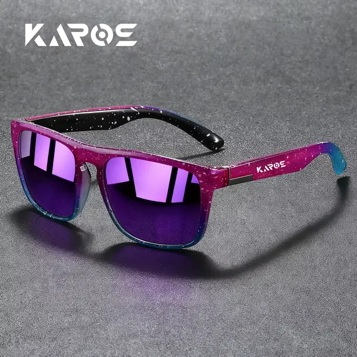KAROS Lunettes de soleil polarisées de style rétro avec filtre UV400, construction durable pour homm