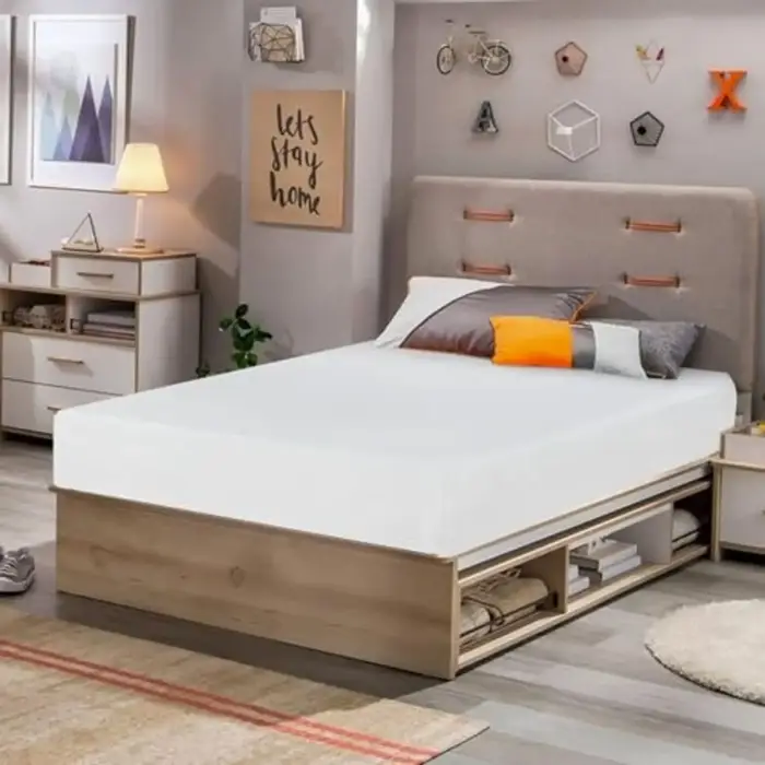 Matelas en mousse à mémoire de forme Twin Gel 5 pouces, fermeté moyenne, livré en boîte, mousse vent
