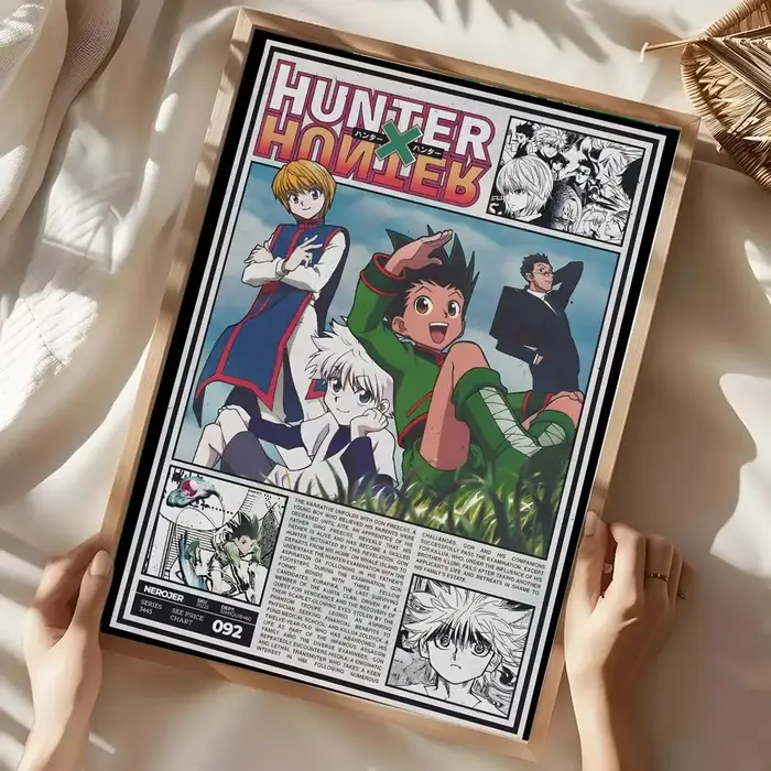 Affiche murale Anime H-Hunter x Hunter, impression artistique adaptée au salon, chambre à coucher, b