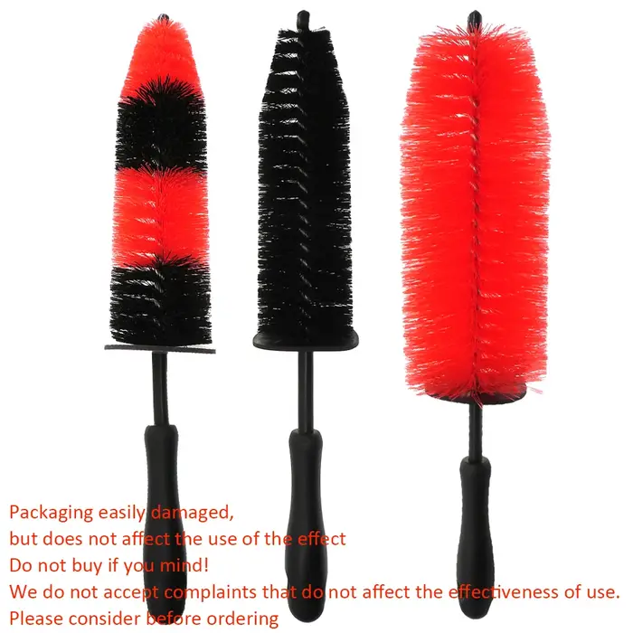 Brosse de lavage de roues de voiture de 9.5 pouces, brosse de nettoyage de pneus à poils longs et so