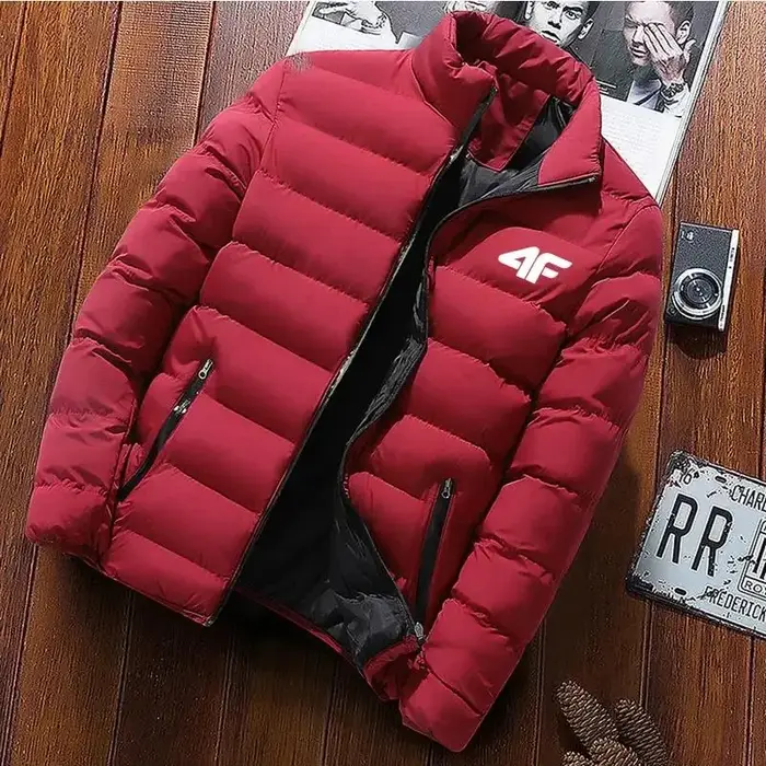 Manteau chaud à col montant pour homme, vêtement d'hiver en coton, de haute qualité, décontracté, à 