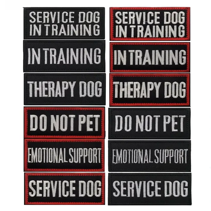 Les patchs de sécurité pour chiens thérapeutiques gardent votre service pour animaux de compagnie