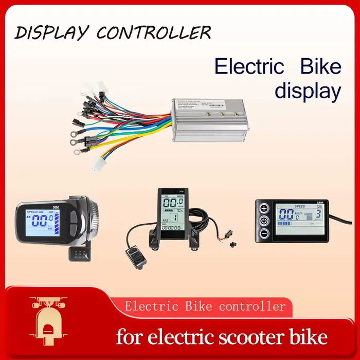 Contrôleur de moteur sans balais pour vélo électrique 36v 48v 60v 750w 500w, avec écran LCD, pièces 