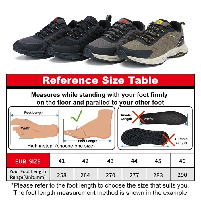 Baasploa – chaussures de randonnée pour hommes, de marque, de haute qualité, pour Trekking, escalade