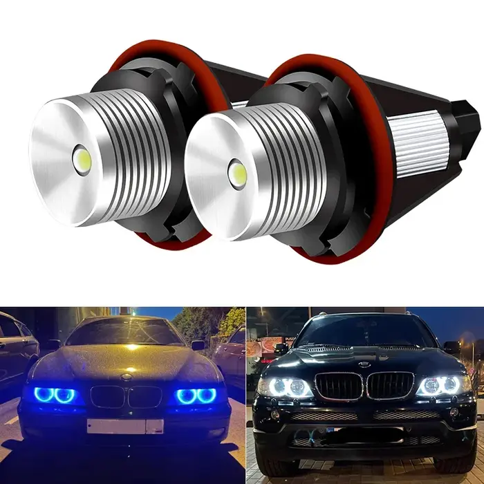 Ampoule LED pour marqueur yeux d'ange, 2 pièces, pour E39, E53, E60, E61, E63, E64, E65, E66, E87, 5