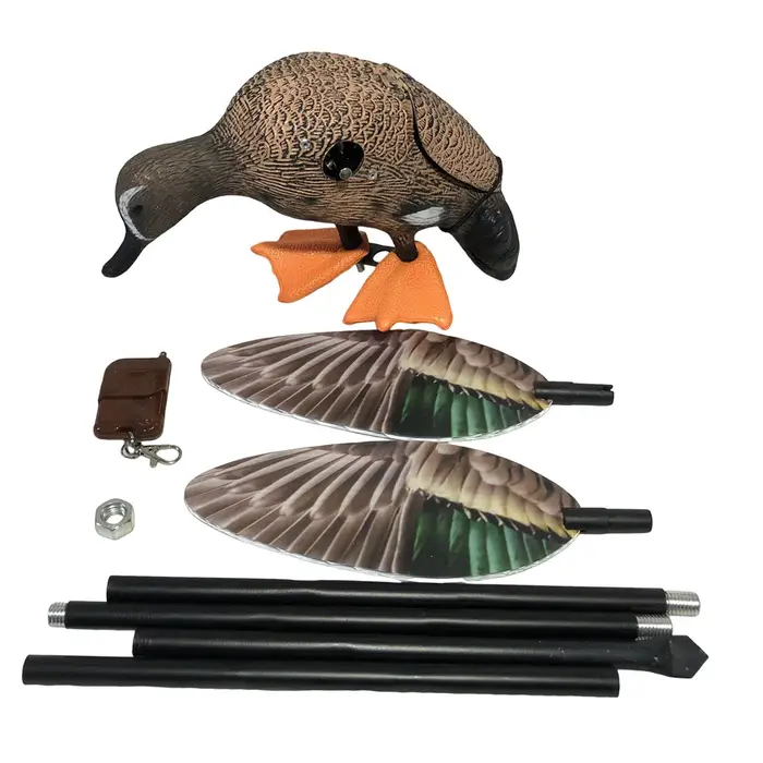 Leurre canard ailes rotatives électrique - Décoy flexible pour jardin, verger et terrasse