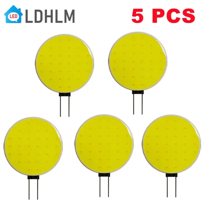 Ampoule COB à puce LED G4, 5W 7W DC 12V SMD 5050, blanc froid, blanc chaud, éclairage de tête, rempl