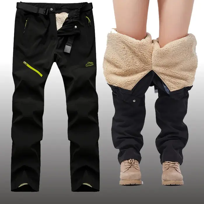 Pantalon hiver tactique homme imperméable doublure polaire amovible chasse trekking camping