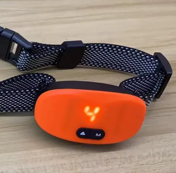 Collier Anti-aboiement pour chien, choc électrique, son de Vibration avec LED pour petits et grands 